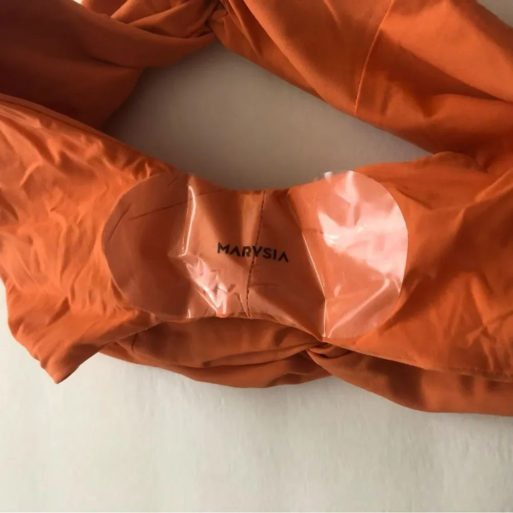 Marysia Swim Venice Bikini Bottom Orange NWT Size XS Summer Bold Colorful